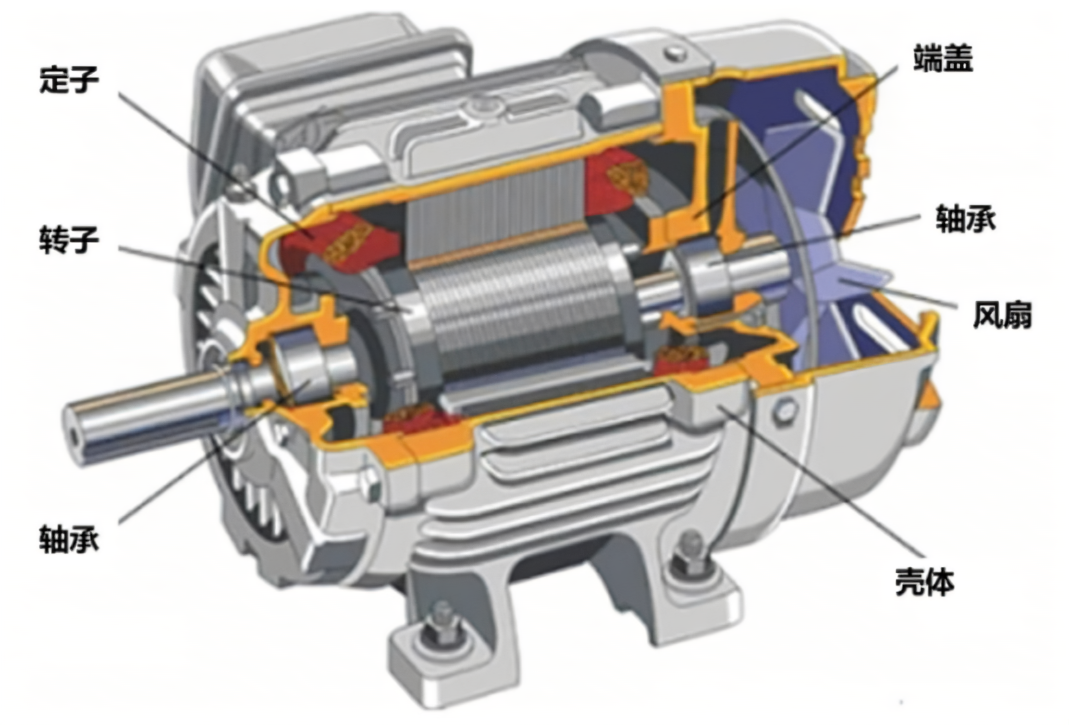 电动机剖面图——青岛绿波杰能